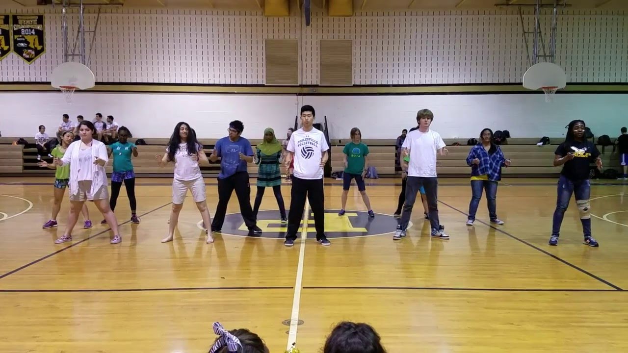 Poolesville Dance Club Pep Rally performance 4/22/2016 YouTube