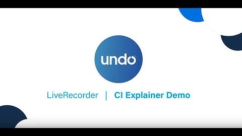 LiveRecorder Jenkins CI Demo/ Explainer