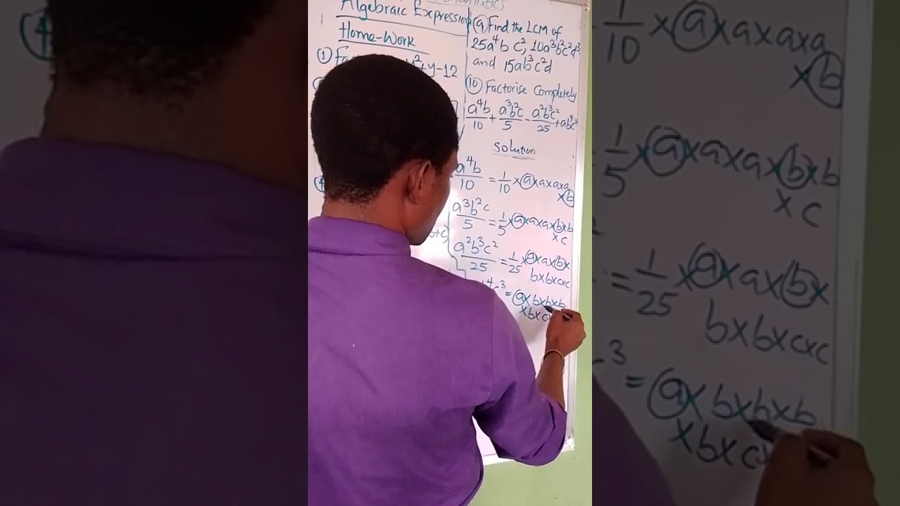 @Algebraic factorisation 10