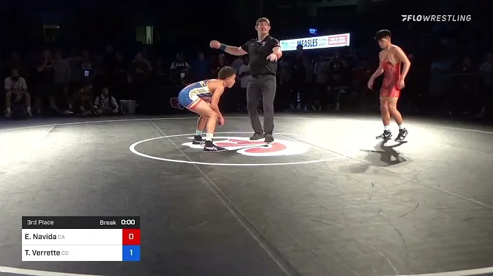 126 Lbs 3rd Place - Elias Navida, California Vs Th...