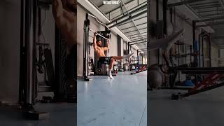 Can you do this❓️❓️ L Sit Lat Pulldowns! (The "L" stands for Levitation😅) #whynottrain