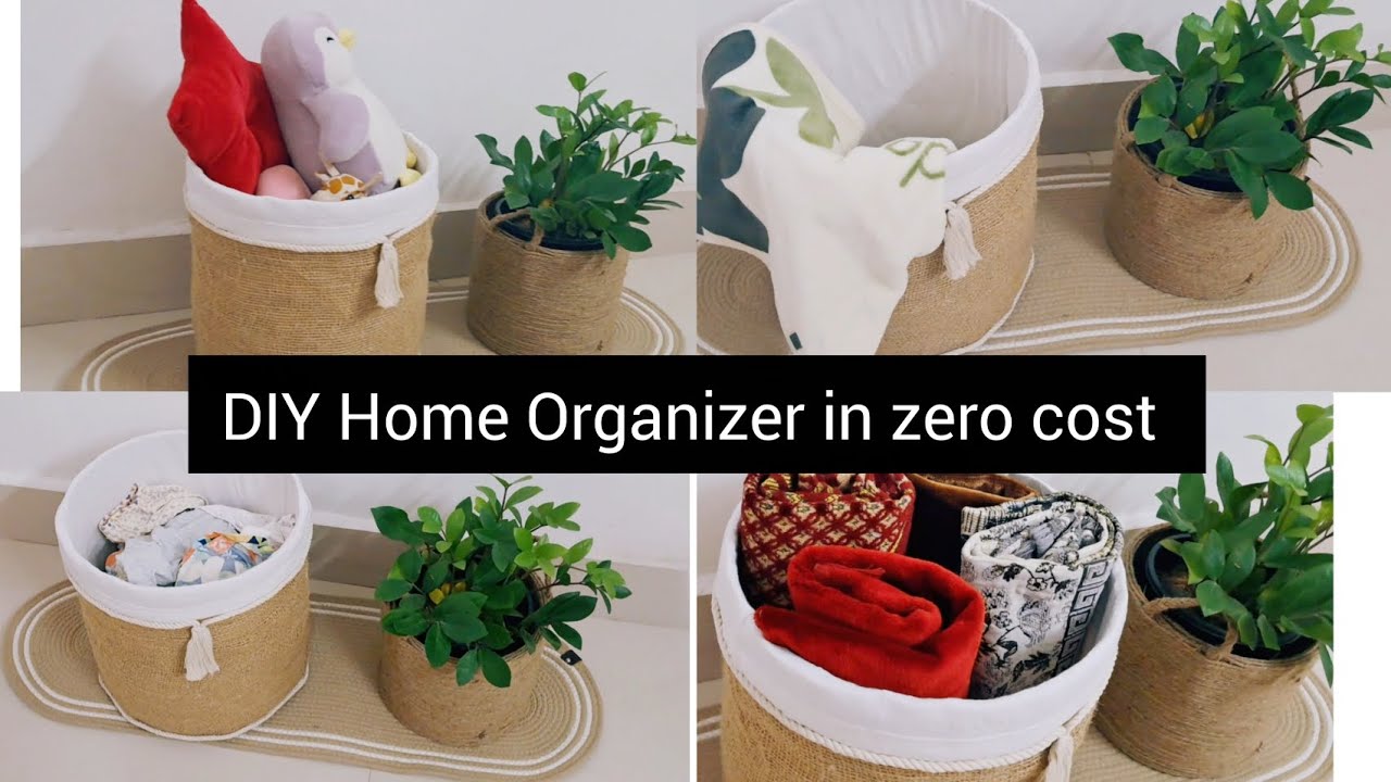 DIY Home organization ideas / zero cost organizer / classy & trendy Pinterest organizer making 