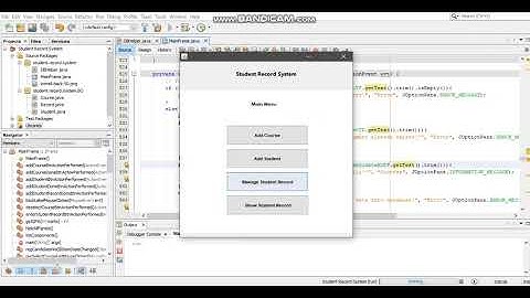 Student Record System In Java