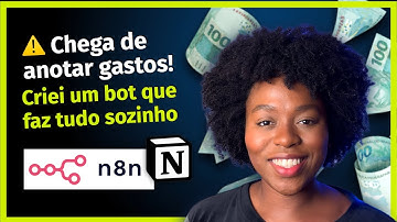 AUTOMATIZEI meu controle FINANCEIRO com INTELIGÊNCIA ARTIFICIAL — tutorial com n8n, Gemini e Notion