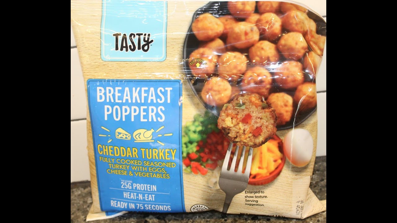 Tasty Breakfast Poppers Cheddar Turkey Review YouTube