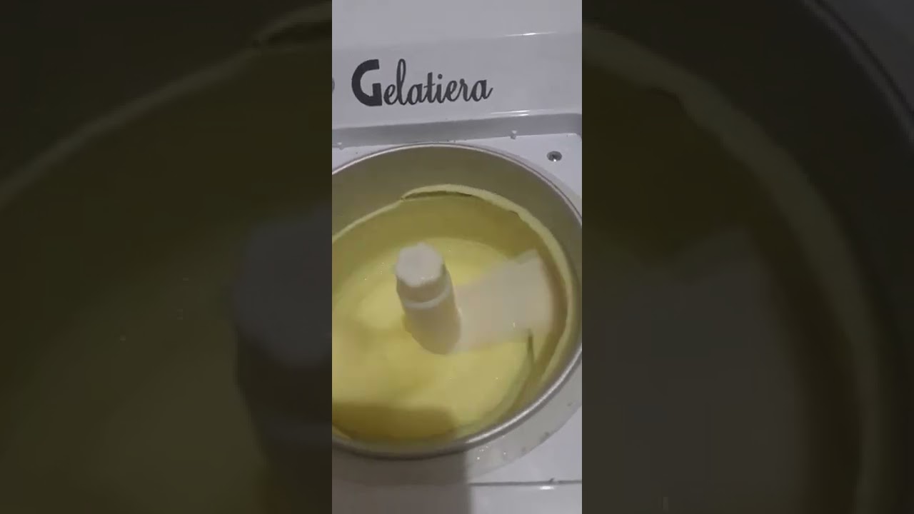 Make hard ice cream (pop ice) with gaggia machine in 30 minutes part.1