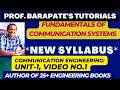 FUNDAMENTALS OF COMMUNICATION SYSTEM