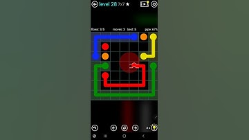 How To Solve Flow Free Bridges Blue Pack Level 28 7x7 Board Walk Through Solution Walkthrough