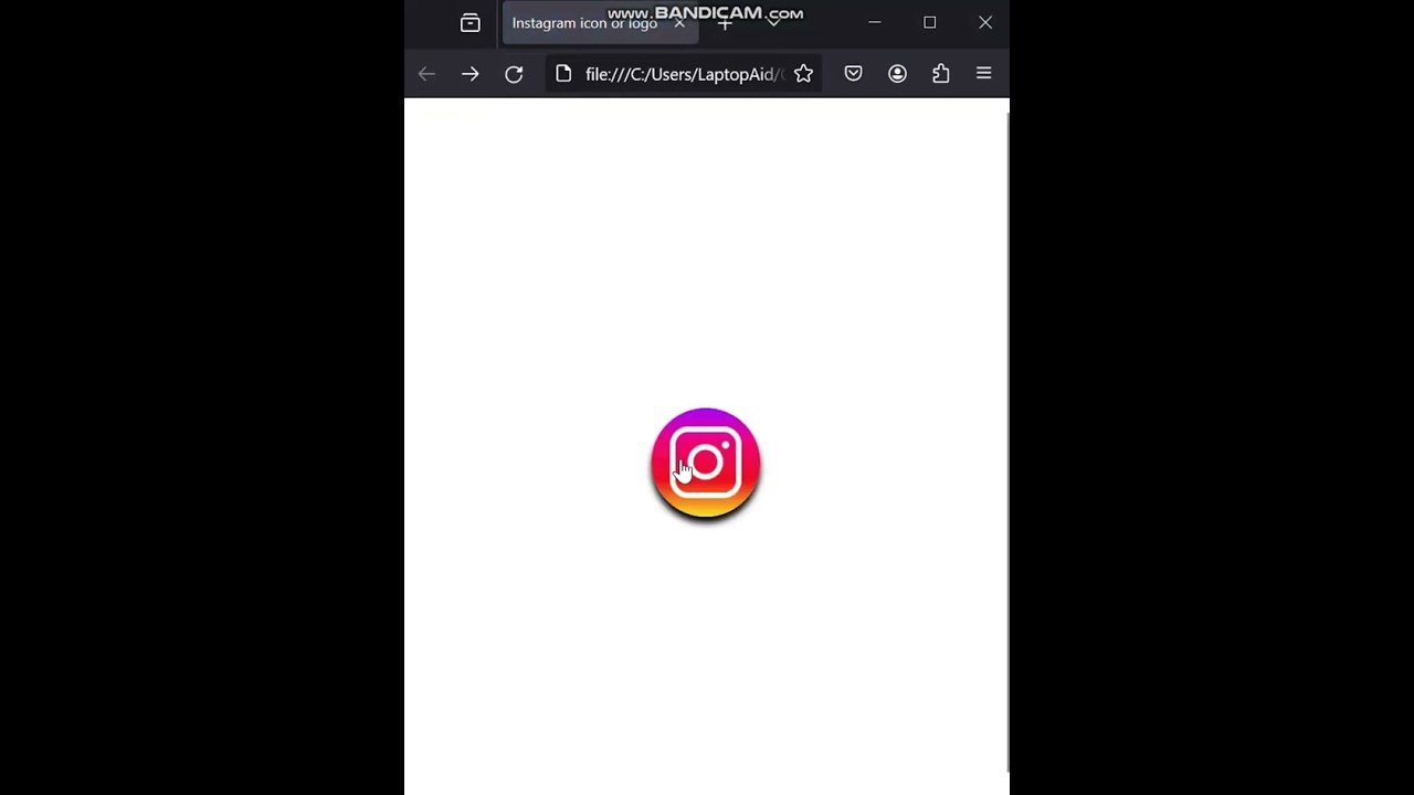 Instagram logo/icon designing by html and css