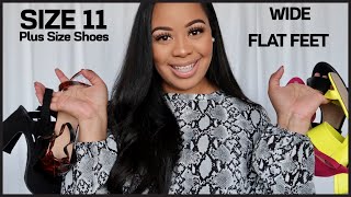 WIDE FIT SHOE HAUL | SIZE 11 WIDE FLAT FEET | WIDE WIDTH HEELS