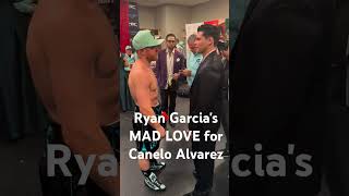 🔥Ryan Garcia shows MAD LOVE for Canelo Alvarez!