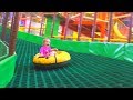 Vasena and Daddy at Indoor Playground for kids with Giant Slides