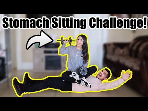 Stomach Sitting Challenge With Extra Weight!