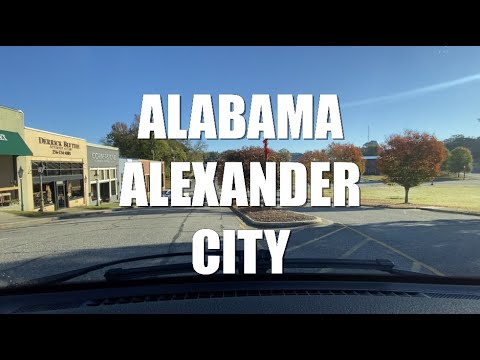 DRIVING TOUR ALABAMA ALEXANDER CITY IN TALLAPOOSA COUNTY KNOWN AS ALEX CITY