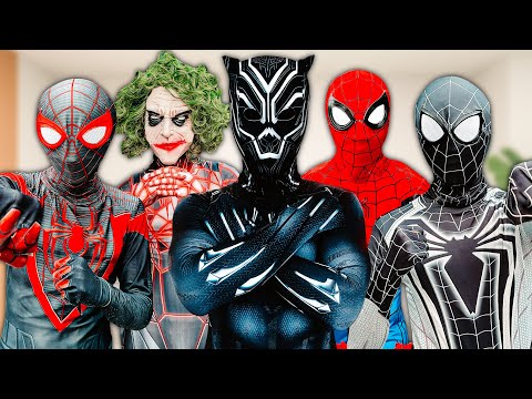 TEAM SPIDER-MAN vs BAD GUY TEAM || The Battle of BLACK PANTHER ( Live Action )