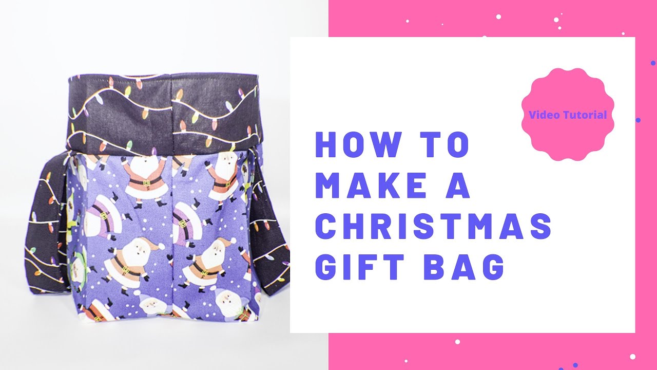 How To Make A Christmas Gift Bag YouTube How To Make A Christmas Gift Bag YouTube