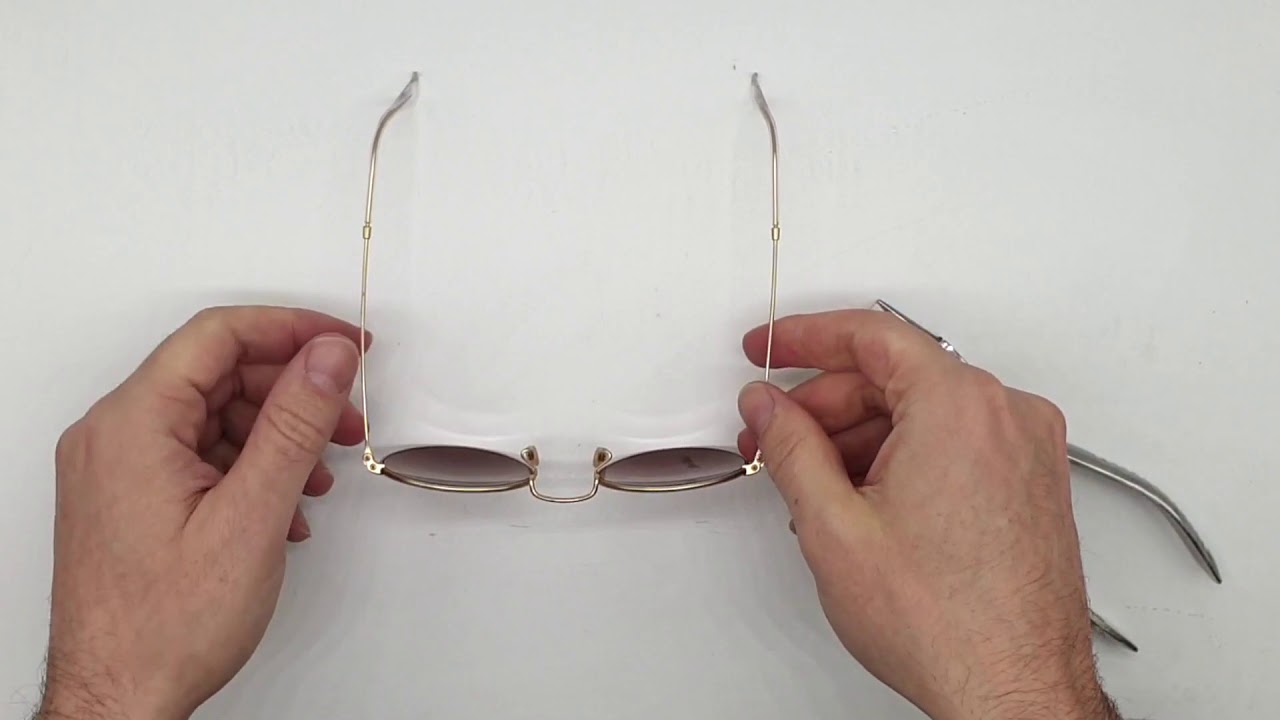 How to adjust Ray-Ban arms? - YouTube