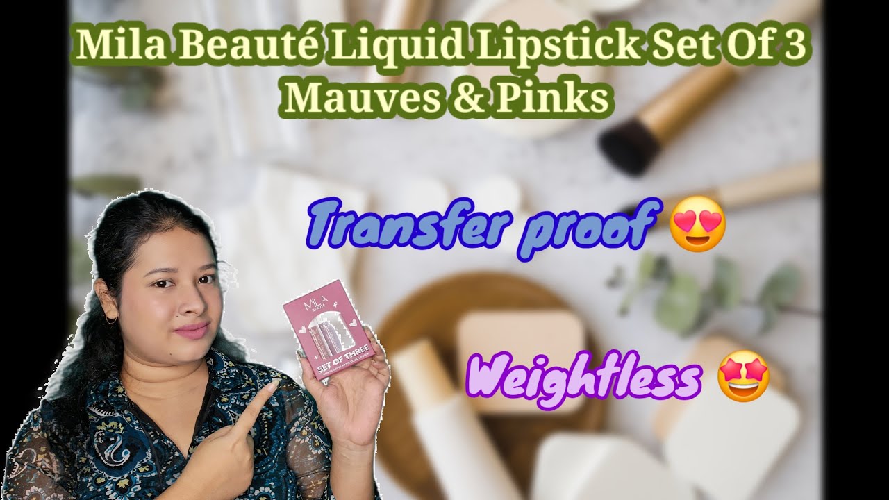 Mila Beauté Set of 3 Non-Transfer Matte Liquid Lipstick | Review