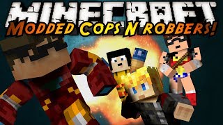 Minecraft Mini-Game : MODDED COPS N ROBBERS! SUPERHEROES! screenshot 2