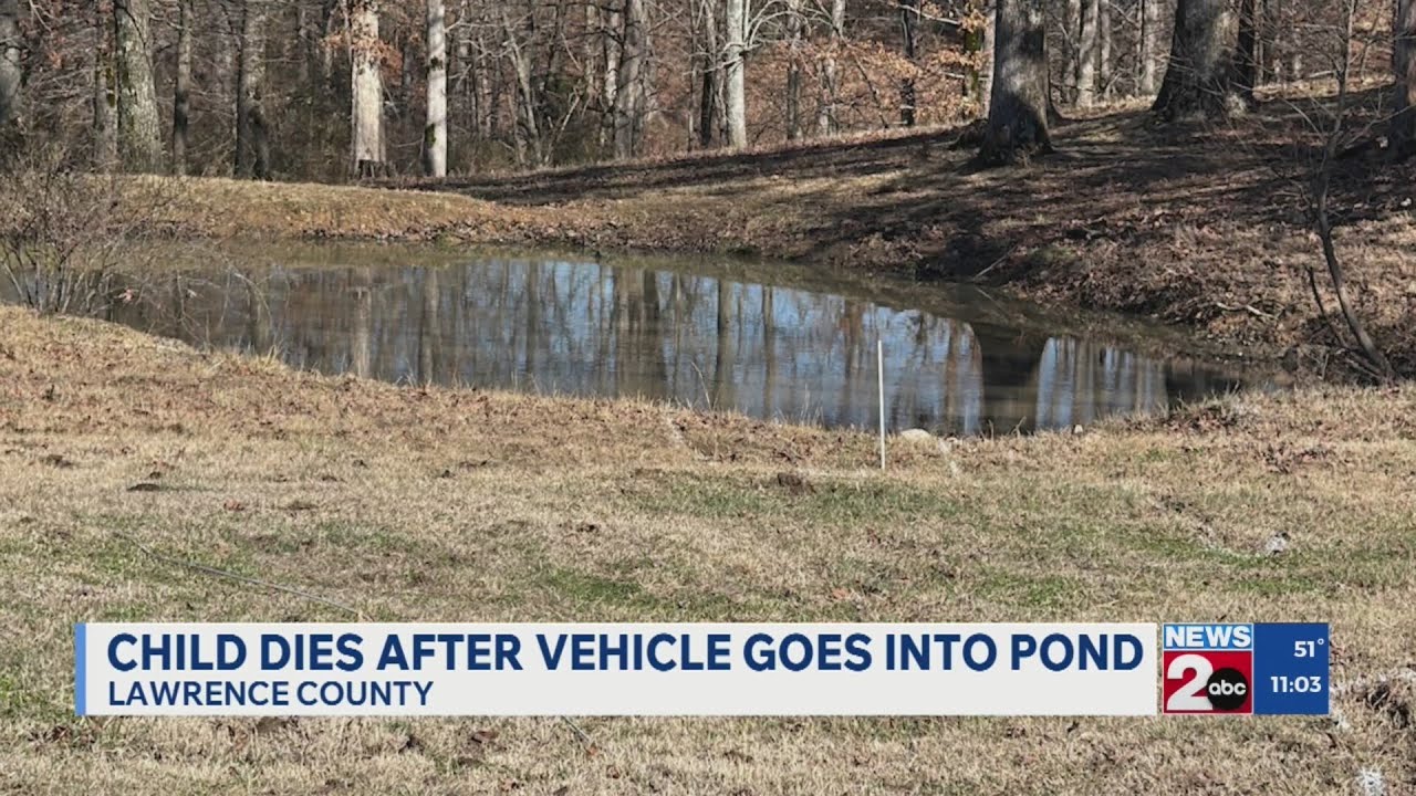 Child dies after vehicle crashes into Lawrence County pond - YouTube