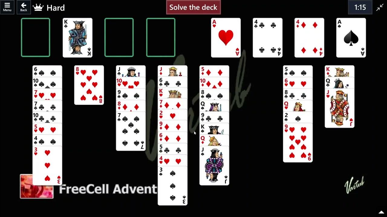 FreeCell Adventure Game #15, November 8, 2022 Event