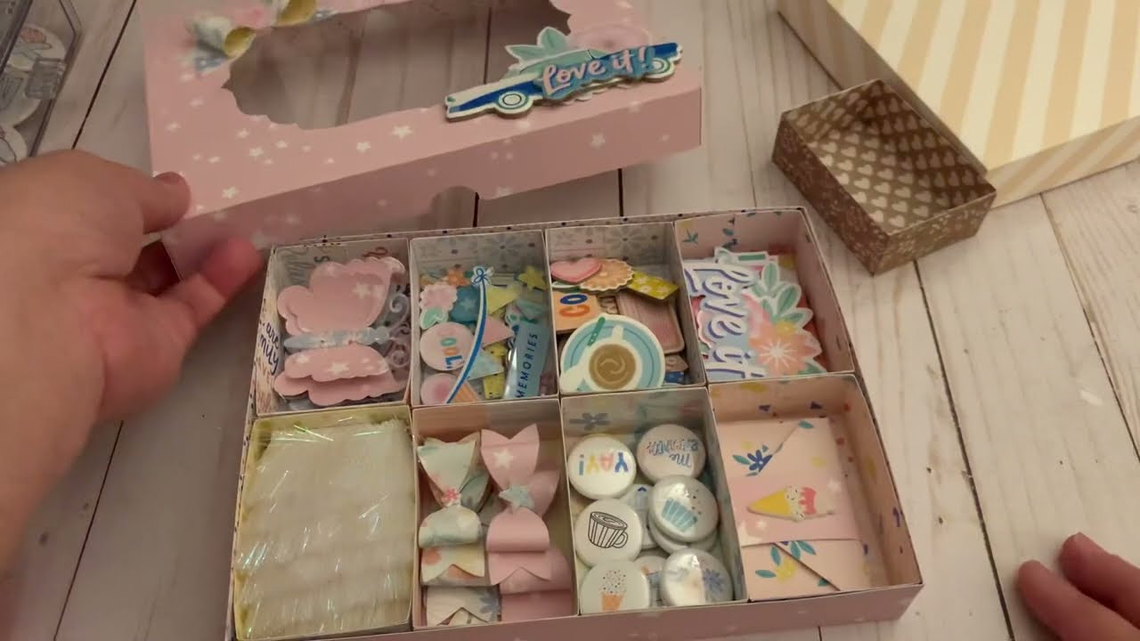 Embellishment Gift Box with 8 removable Trays