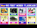 100 First Words Flash Cards | Kids Vocabulary Words | Educational Videos For Toddlers 5 Years