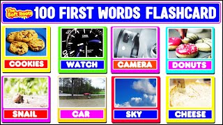 100 First Words Flash Cards | Kids Vocabulary Words | Educational Videos For Toddlers 5 Years screenshot 2