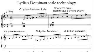 The LYDIAN DOMINANT SCALE in depth, when and how to use it.