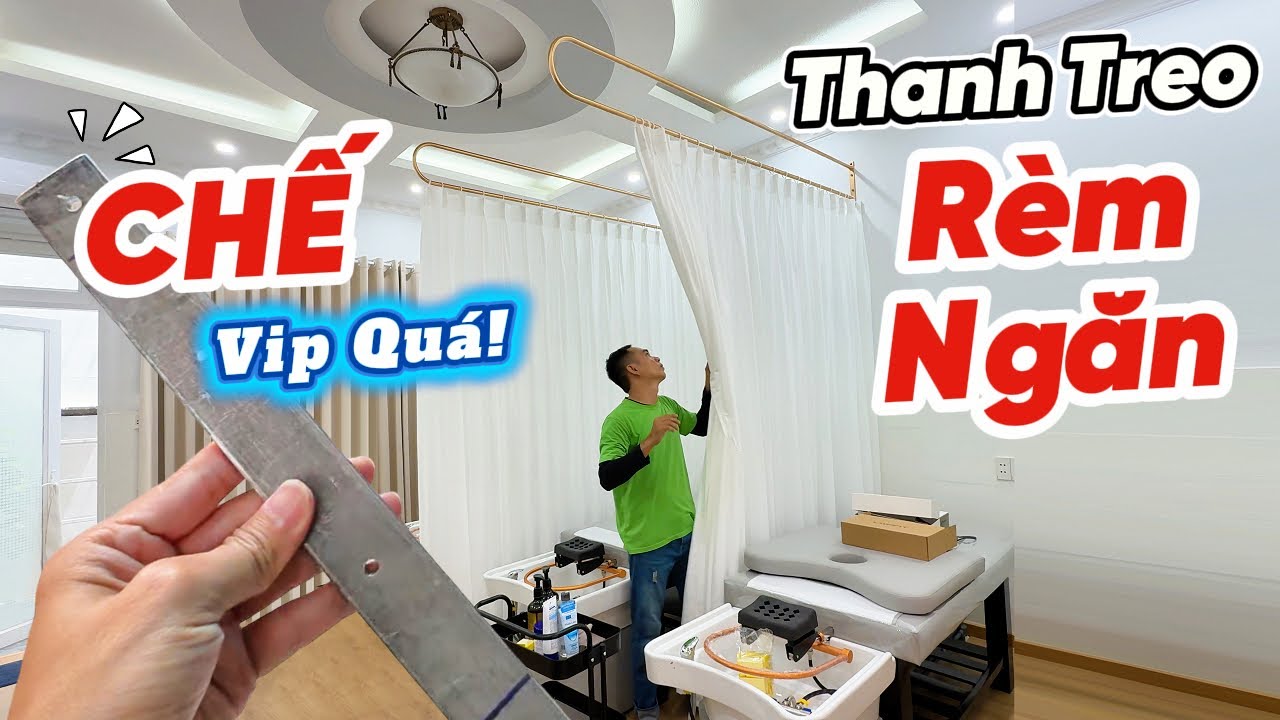 Chế thanh treo rèm cửa đẹp - Thanh treo rèm spa vách ngăn uốn cong rất ...