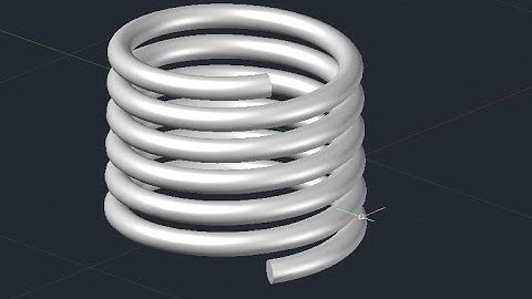 3D - Helix (spring) design in AutoCAD (Basic)