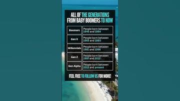 Decoding Generations: From Baby Boomers to Alpha – The Epic Timeline of Evolution! #evolution #wow