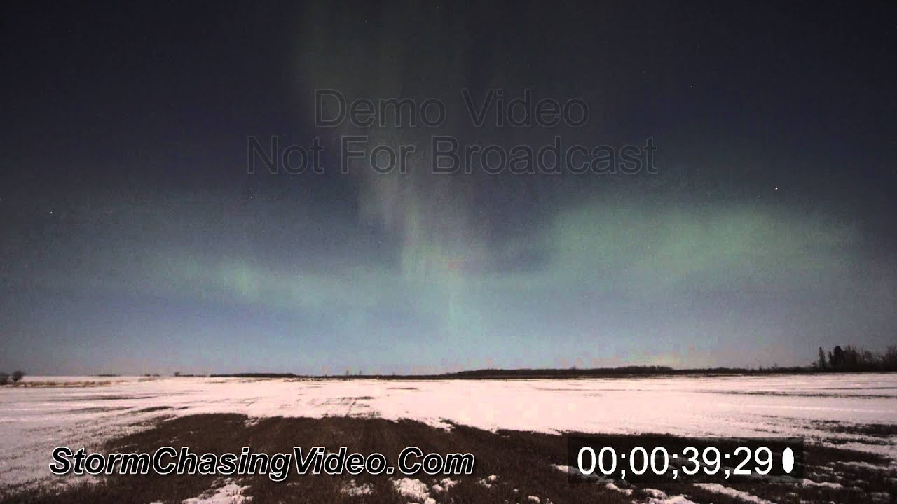 3/9/2012 Aurora Borealis - Northern Lights Stock Footage