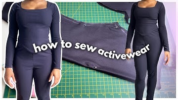 HOW TO SEW ACTIVEWEAR SET | Let’s learn how to make leggings