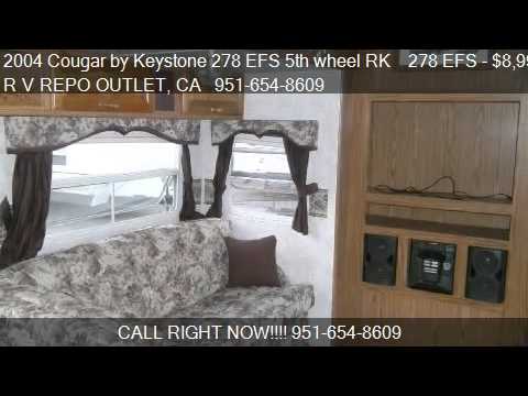2004 Cougar By Keystone 278 Efs 5th Wheel Rk 278e You 2004 Cougar By Keystone 278 Efs 5th Wheel Rk 278e