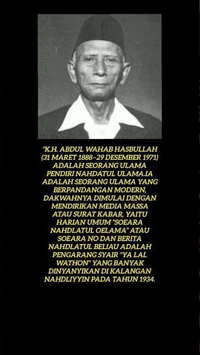 Banteng Indonesia (KH.Abdul Wahab Hasbullah)#shorts #ulama#pahlawan #pendidikan