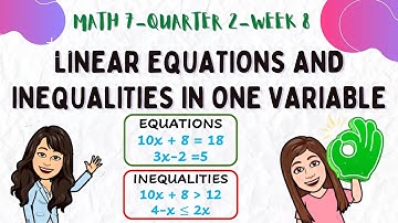 Math 7 ll Linear Equations and Inequalities In One Variable l Acute Angels
