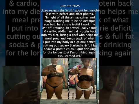 Lizzo Set The Record Straight With Before And After Pics Amid Speculation About Her Weight Loss 