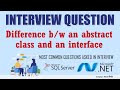 Difference between an abstract class and an interface in NET in Hindi