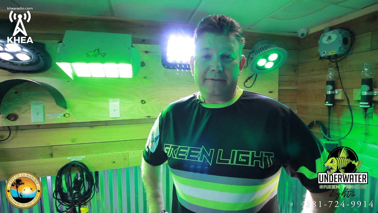 Shine On La Marque: Underwater Green Fishing Lights 