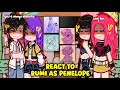 (🇺🇲) Kpop Demon Hunters React To Rumi as Penelope! | Ft. Saja Boys | Part 1/? | 2x Speed | GACHA