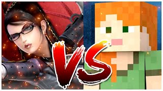 Bayonetta vs Alex Minecraft - Super Smash Bros Ultimate