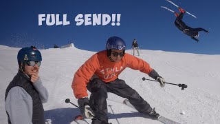 FULL SEND LAAX 2024 mit Aditotoro und Freeskier Vincent Veile