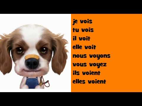 Французский музыкальный сопряжения # Rock # глагол = voir