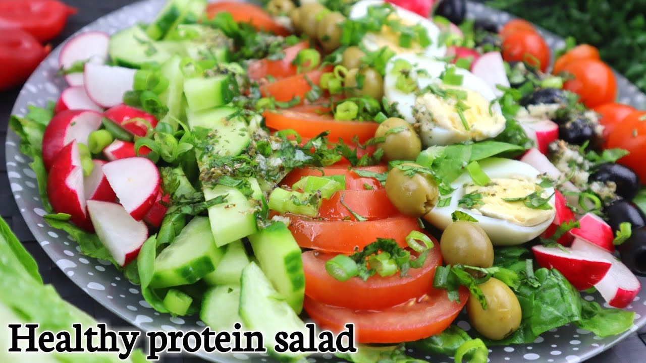 Healthy protein salad recipe healthy weight loss salad recipe High