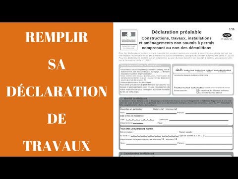 REMPLIR sa Déclaration Préalable de Travaux