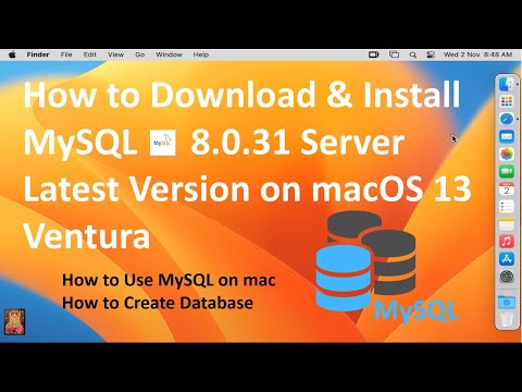 Vídeo: Com puc sortir de MySQL a Mac?