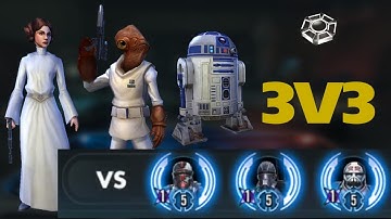 Ackbar Omicron vs Bad Batch | 3v3 Grand Arena | swgoh