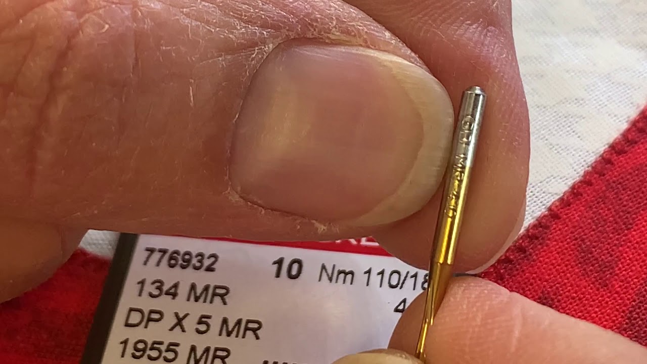 All about longarm quilting Needles....the big stuff. YouTube