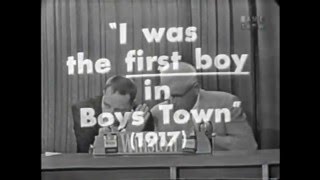 First boy in Boys Town (Ive Got a Secret 9/9/59)